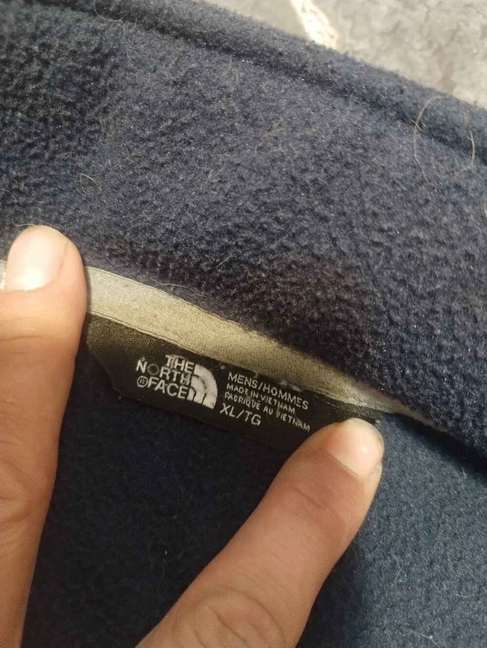 The North Face mens full zip fleece jacket Size XL